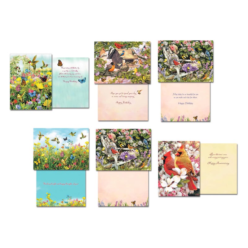 Leanin' Tree, Wings and Wishes, Greeting Cards Assortment Box, Assorted Cards with Envelopes All Occasion, (20 Greeting Cards, 22 Colorful Envelopes) - Image 4